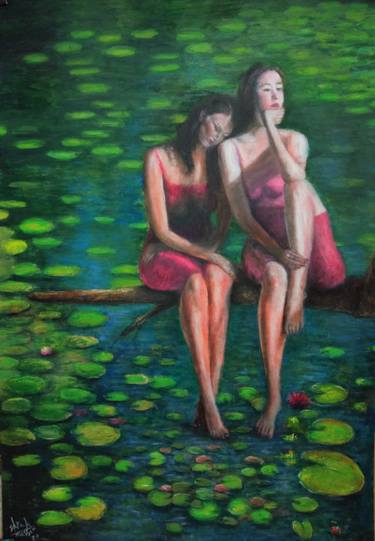 Original Figurative People Paintings by Sarah Hussein