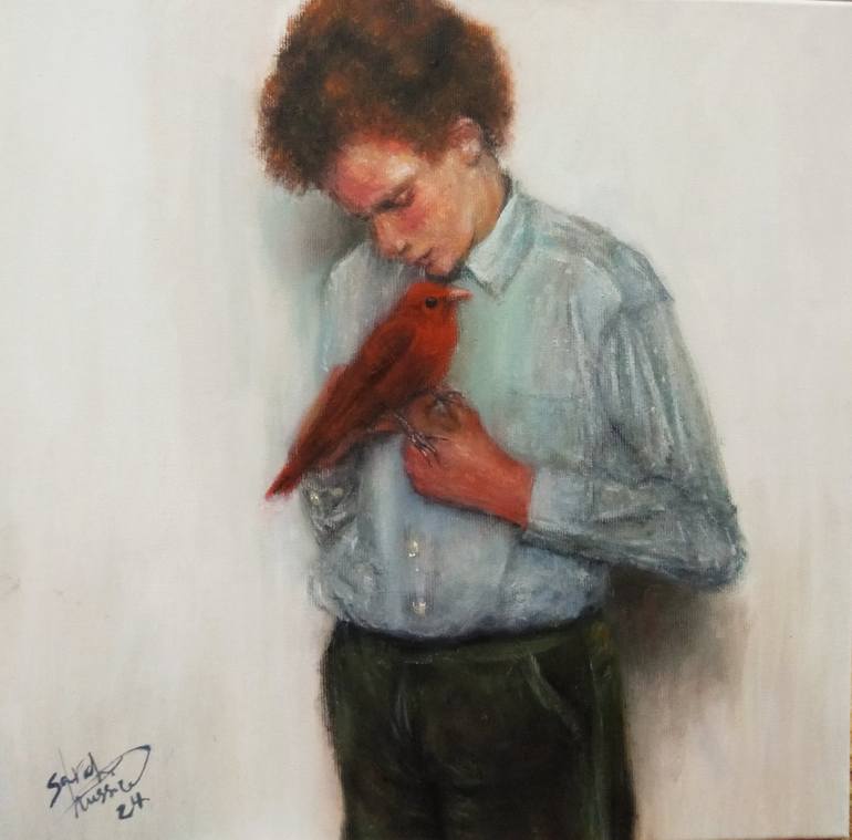 Print of Contemporary People Paintings by Sarah Hussein Alwassief 