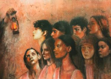 Print of Expressionism People Paintings by Sarah Hussein Alwassief 