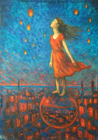 Original Contemporary People Painting by Sarah Hussein Alwassief 