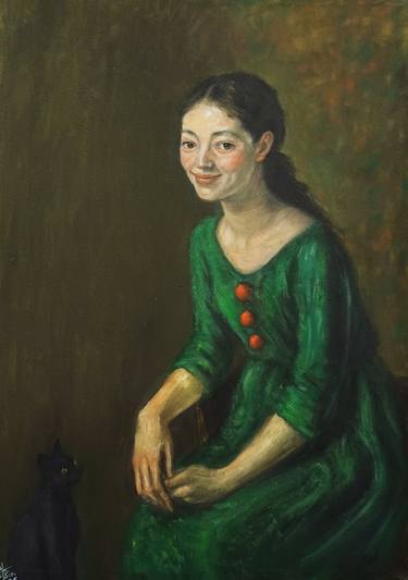 Original Classicism People Painting by Sarah Hussein Alwassief 