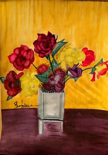 Original Expressionism Still Life Paintings by Sarah Hussein