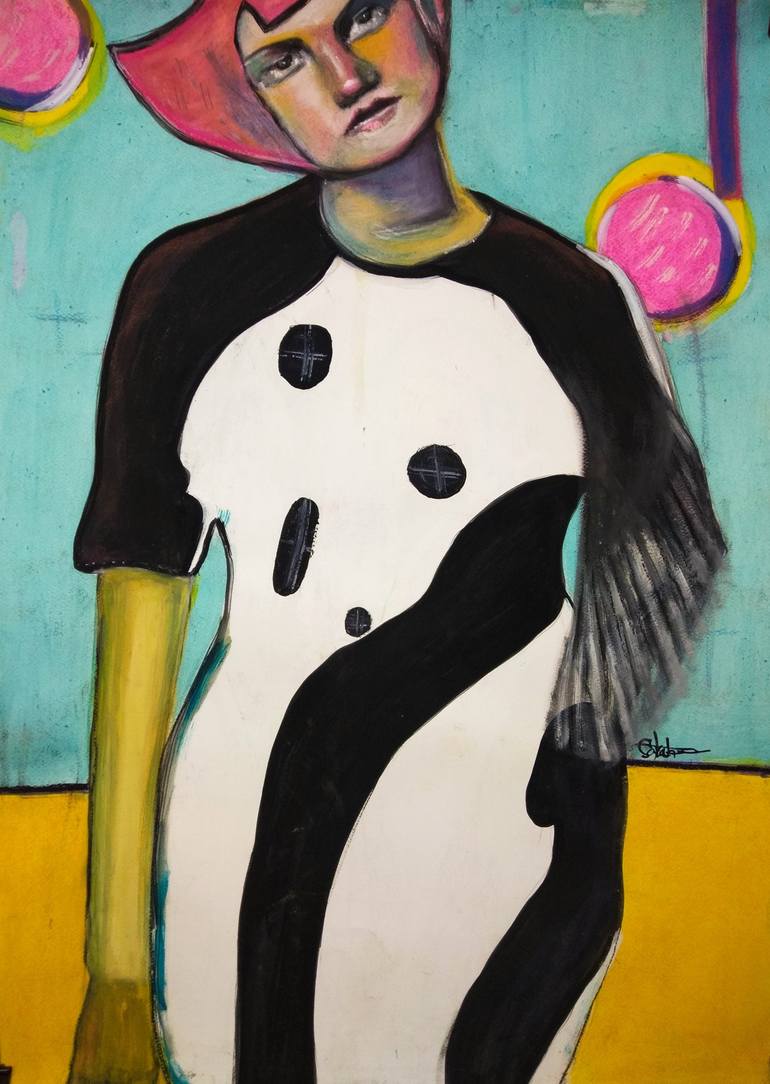 Original Figurative People Paintings by Sarah Hussein Alwassief 