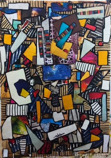 Print of Abstract Expressionism Abstract Collage by Sarah Hussein