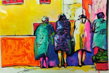 Print of Expressionism People Paintings by Sarah Hussein