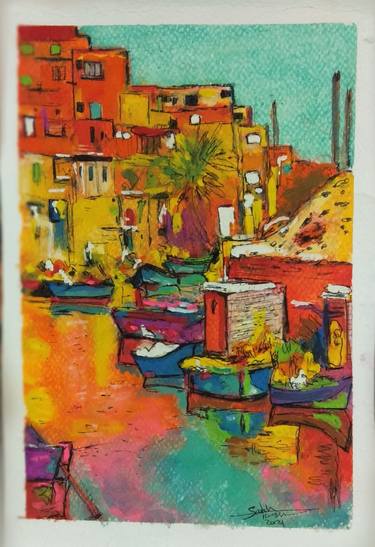 Print of Expressionism Landscape Paintings by Sarah Hussein