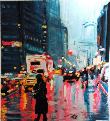 Original Fine Art Travel Paintings by Sarah Hussein