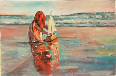 Original Expressionism Seascape Paintings by Sarah Hussein