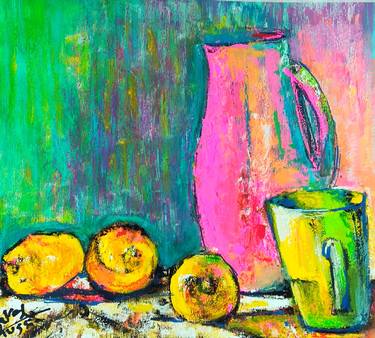 Original Fine Art Still Life Paintings by Sarah Hussein