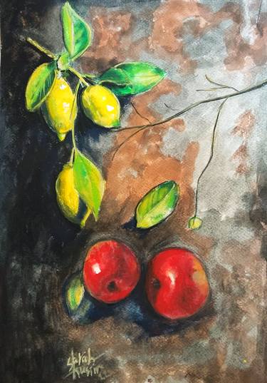 Original Fine Art Still Life Paintings by Sarah Hussein