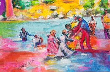 Print of Expressionism People Paintings by Sarah Hussein