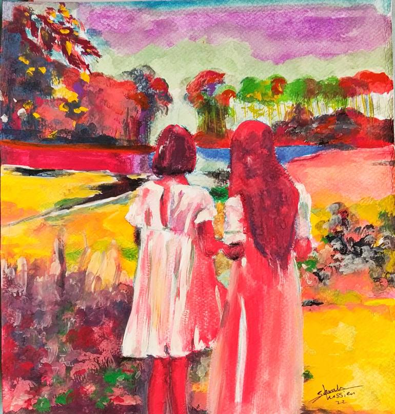 Print of Expressionism People Paintings by Sarah Hussein Alwassief 