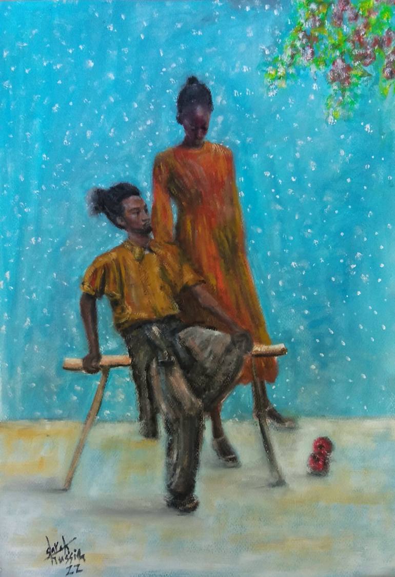 Print of Fine Art People Paintings by Sarah Hussein Alwassief 