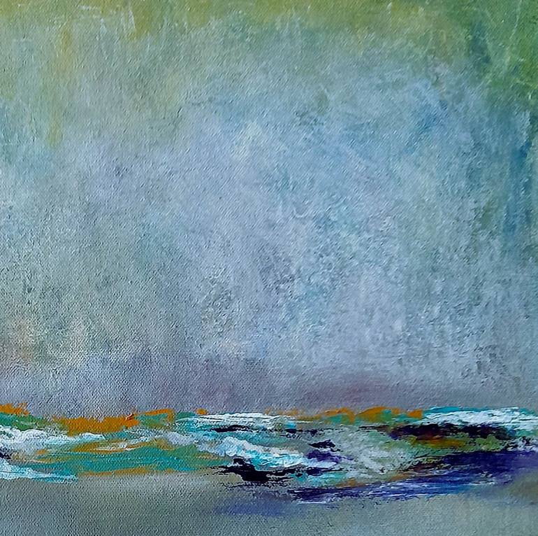 Original Abstract Seascape Painting by Roser JB