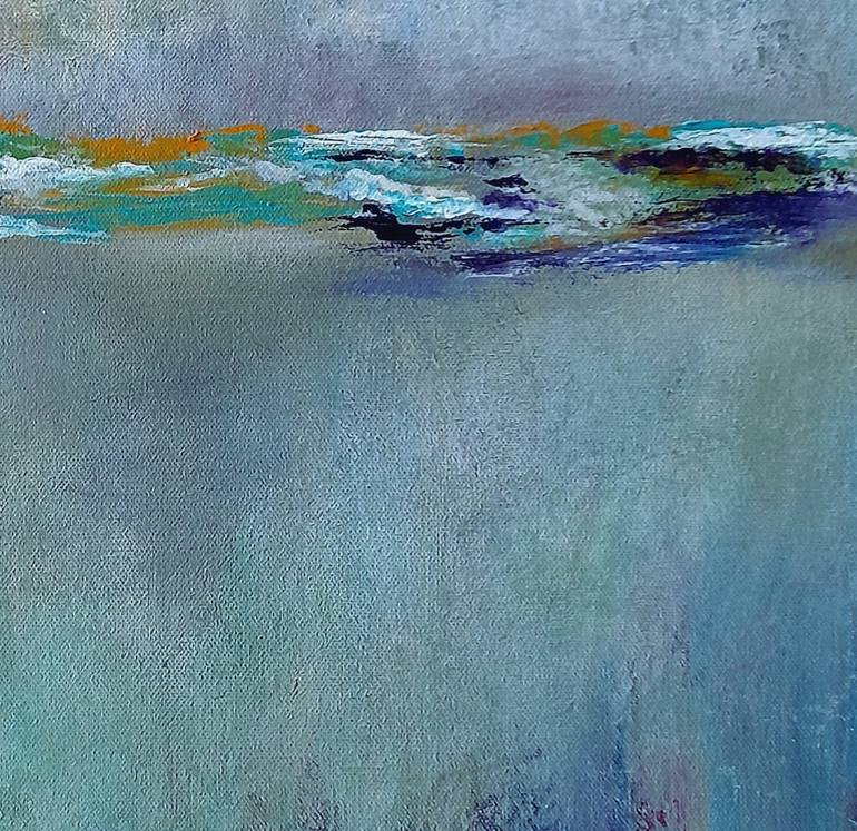 Original Abstract Seascape Painting by Roser JB