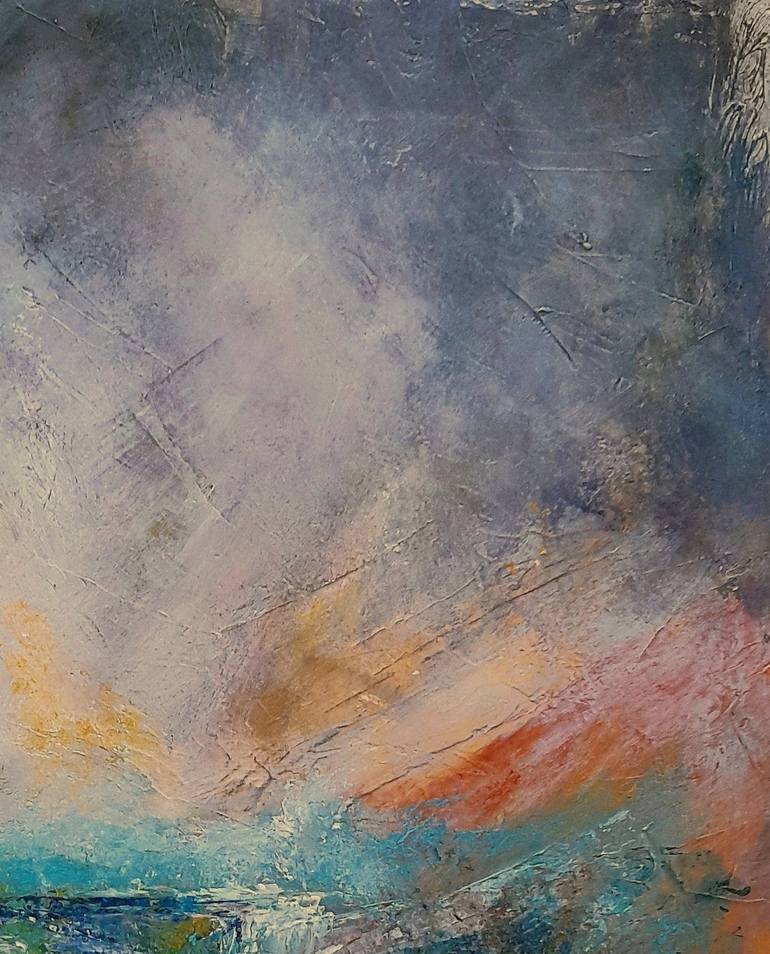 Original Abstract Landscape Painting by Roser JB
