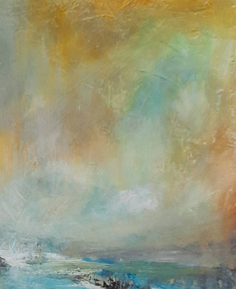 Original Abstract Landscape Painting by Roser Jb