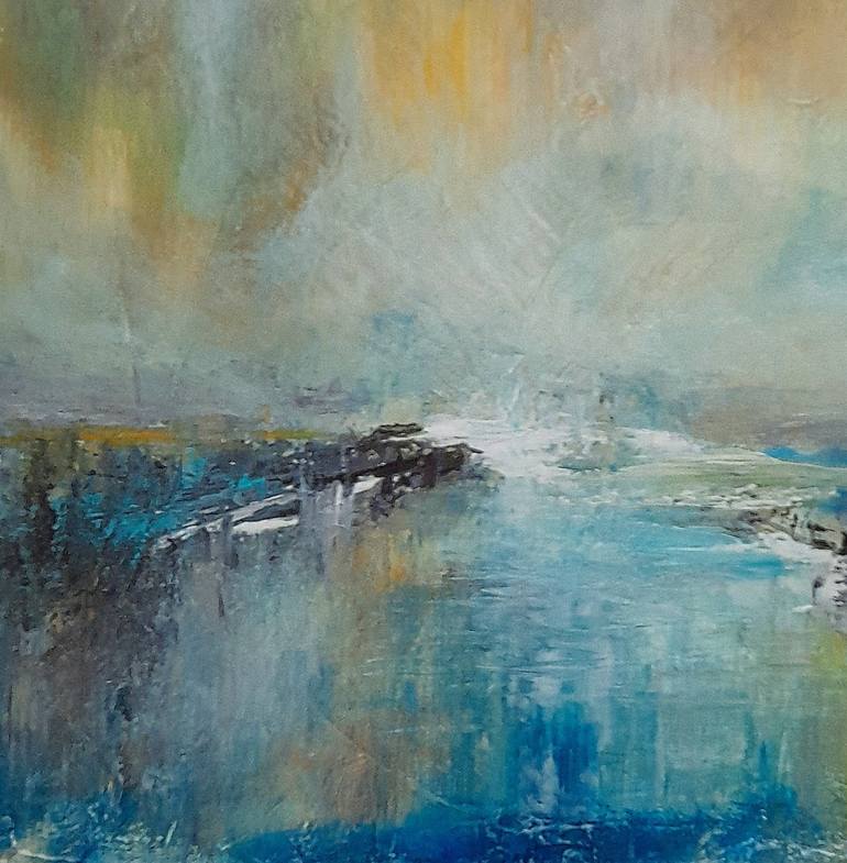 Original Abstract Landscape Painting by Roser Jb