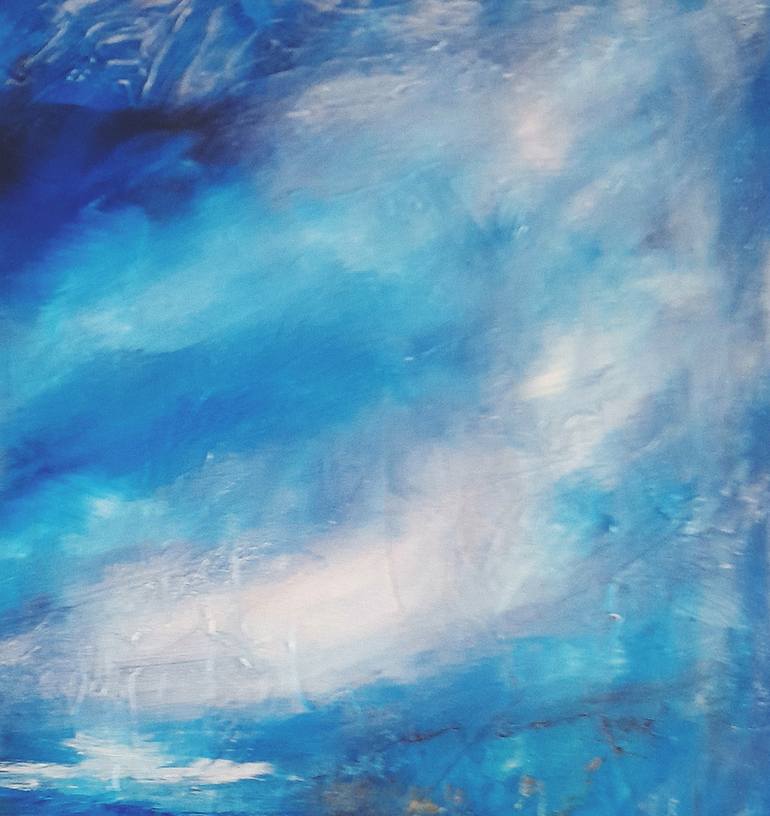 Original Abstract Seascape Painting by Roser Jb