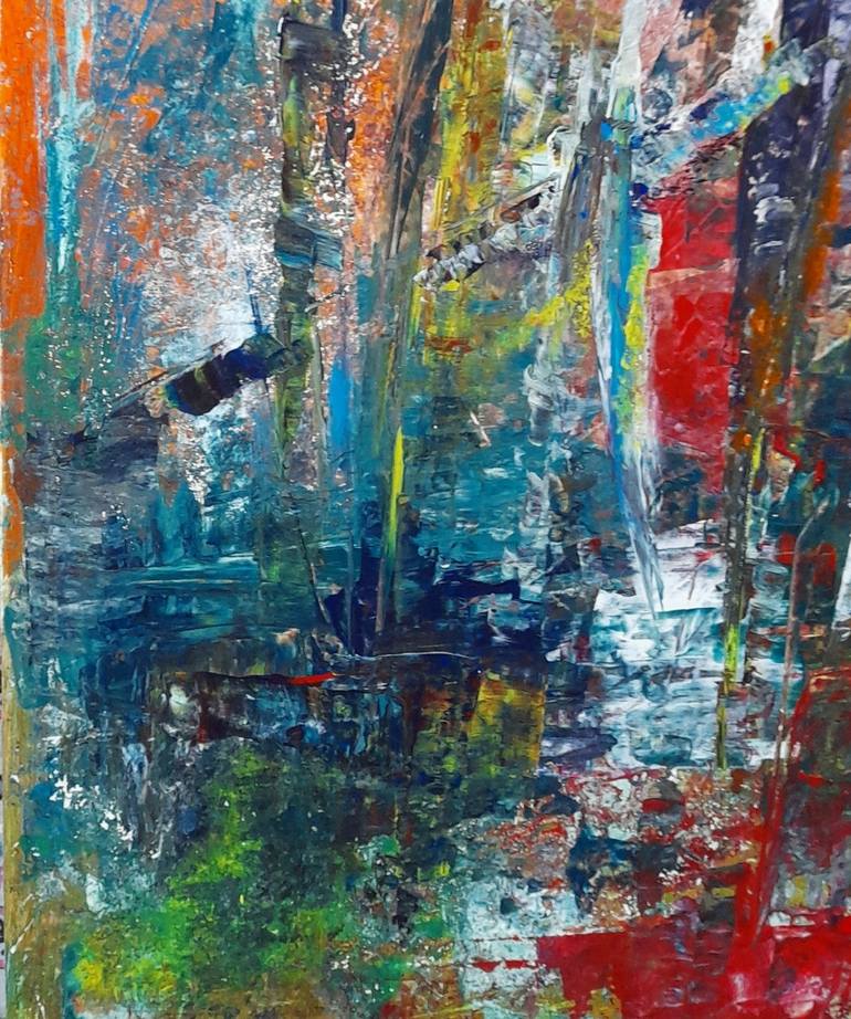 Original Abstract Expressionism Abstract Painting by Roser Jb