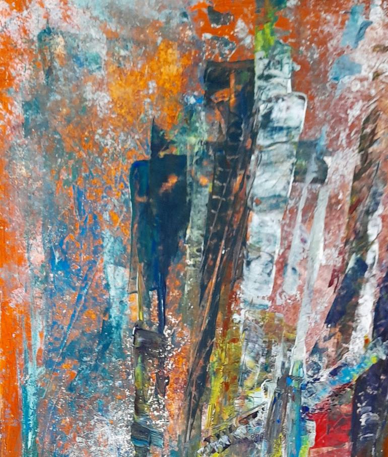 Original Abstract Expressionism Abstract Painting by Roser Jb