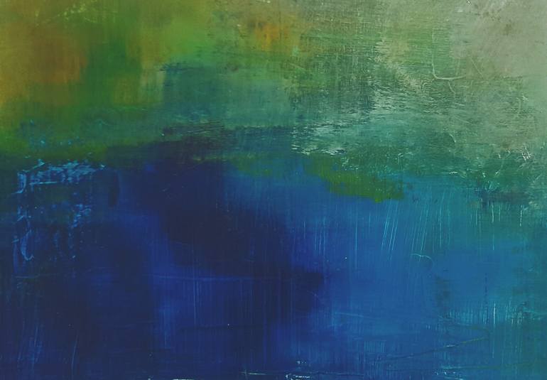 Original Abstract Landscape Painting by Roser Jb