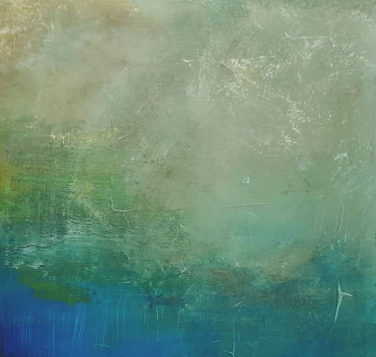 Original Abstract Landscape Painting by Roser Jb