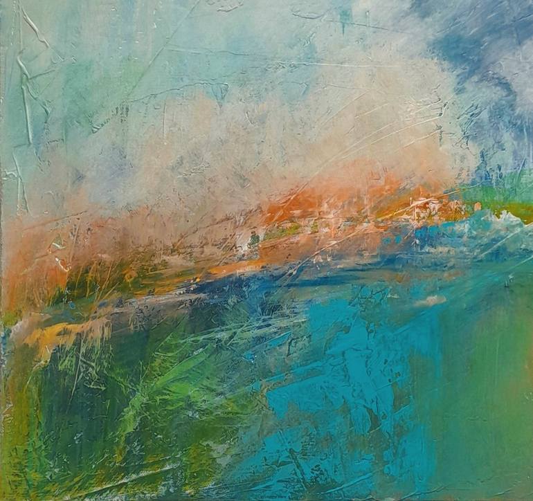 Original Abstract Landscape Painting by Roser JB