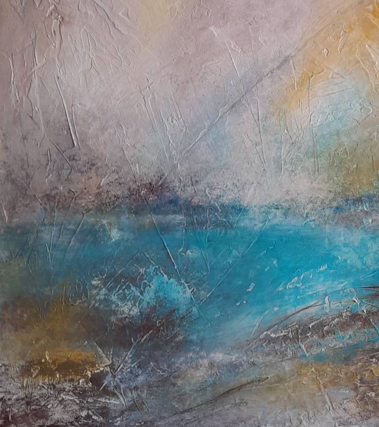 Original Abstract Landscape Painting by Roser Jb