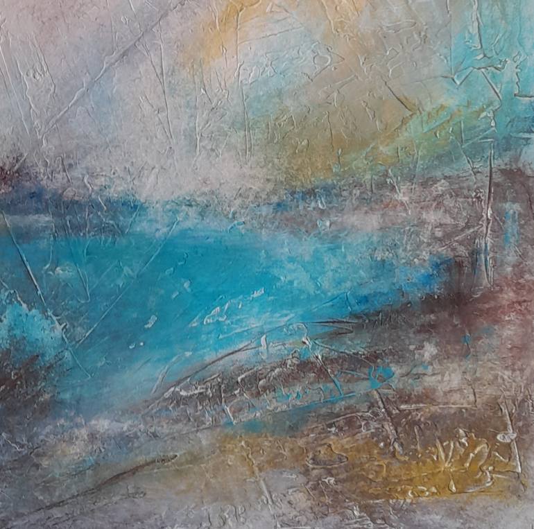 Original Abstract Landscape Painting by Roser Jb