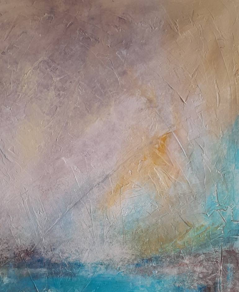 Original Abstract Landscape Painting by Roser Jb