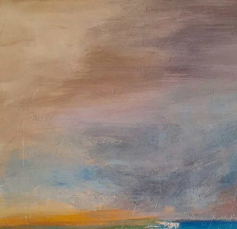 Original Abstract Seascape Painting by Roser JB