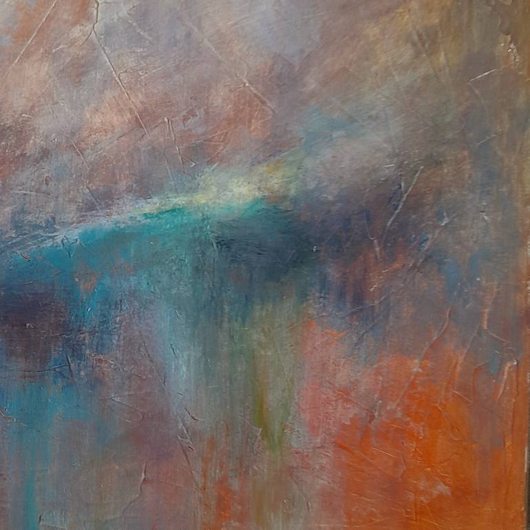 Original Abstract Landscape Painting by Roser Jb