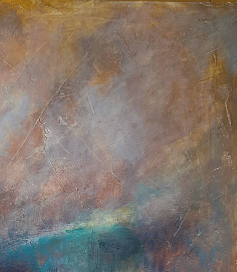 Original Abstract Landscape Painting by Roser Jb