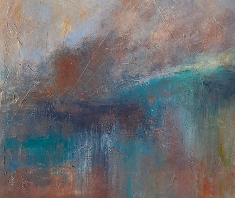 Original Abstract Landscape Painting by Roser Jb