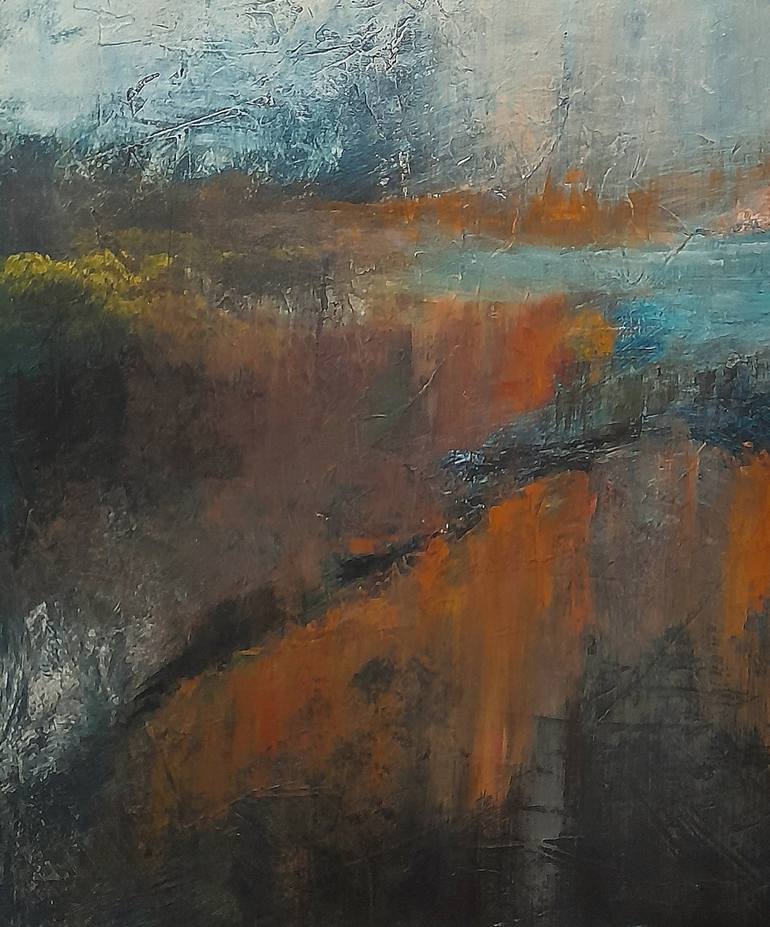 Original Abstract Landscape Painting by Roser JB