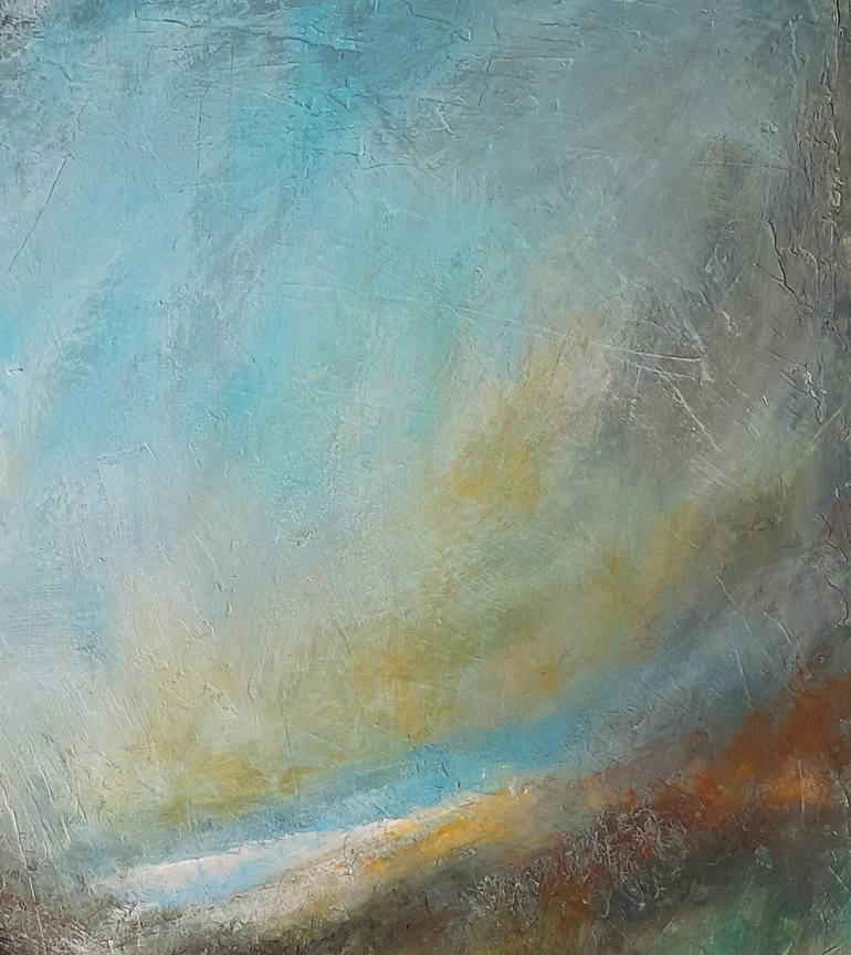 Original Abstract Landscape Painting by Roser Jb