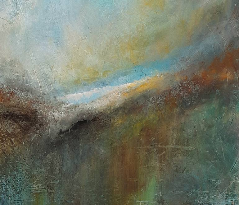 Original Abstract Landscape Painting by Roser Jb