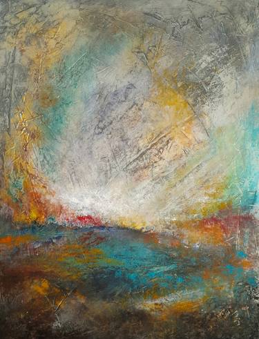 Original Abstract Landscape Painting by Roser Jb