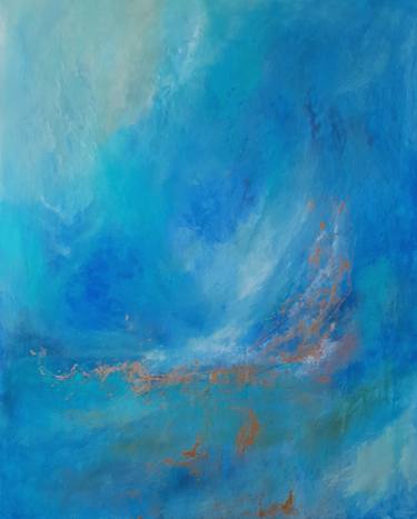 Original Abstract Landscape Painting by Roser Jb