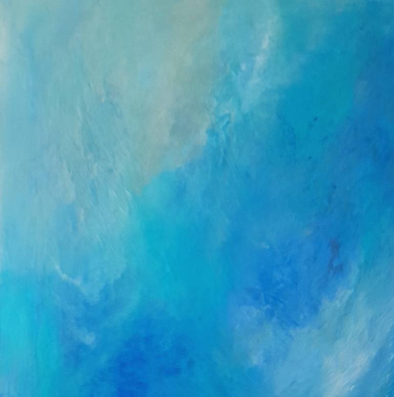 Original Abstract Landscape Painting by Roser Jb