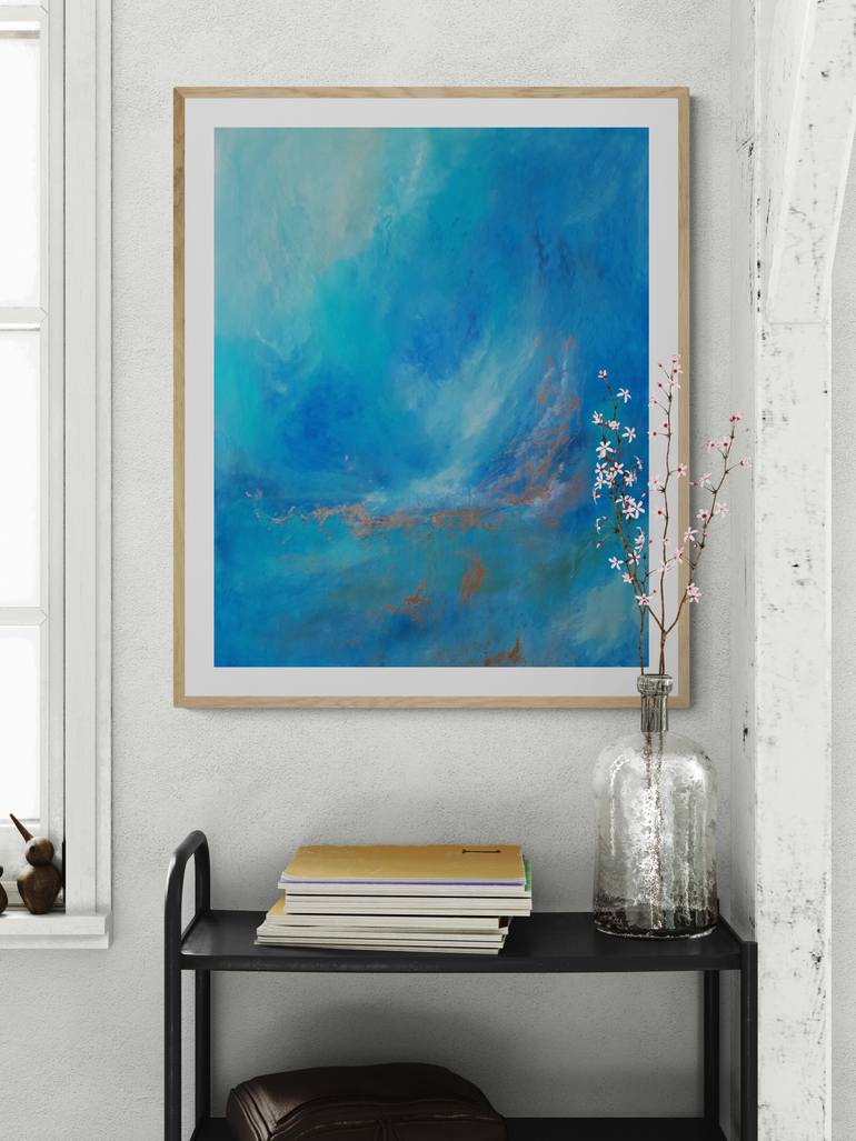 Original Abstract Landscape Painting by Roser Jb