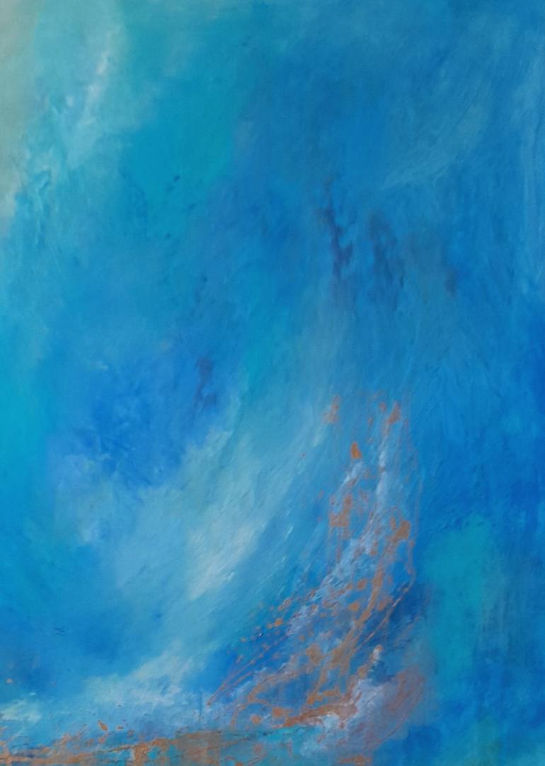 Original Abstract Landscape Painting by Roser Jb