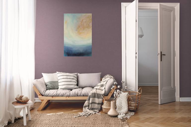 Original Abstract Landscape Painting by Roser Jb