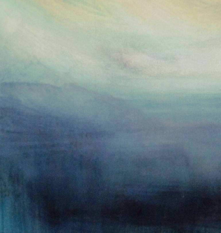 Original Abstract Landscape Painting by Roser Jb