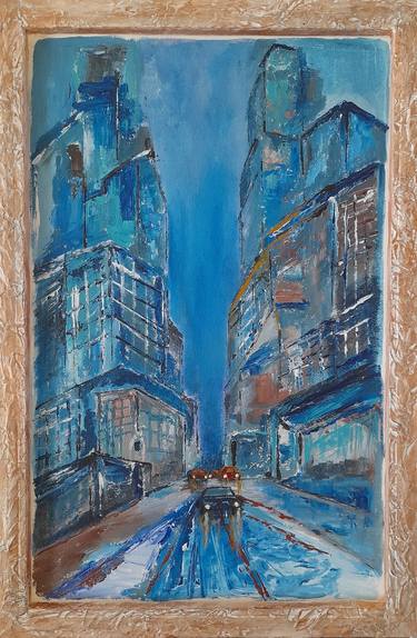 Original Abstract Architecture Paintings by Roser JB