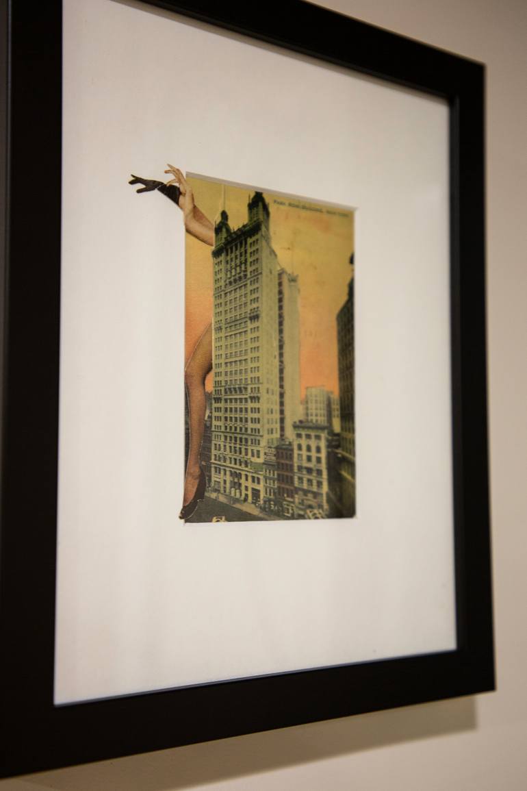 Original Surrealism Pop Culture/Celebrity Collage by Ellen Chappell