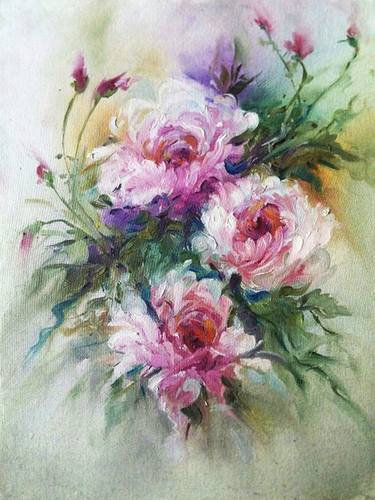 Print of Floral Paintings by sanjay lokhande