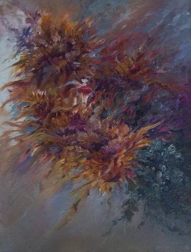Print of Abstract Floral Paintings by sanjay lokhande