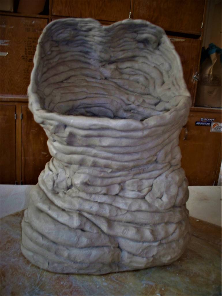 Original Abstract Expressionism Women Sculpture by Paula Letherblaire